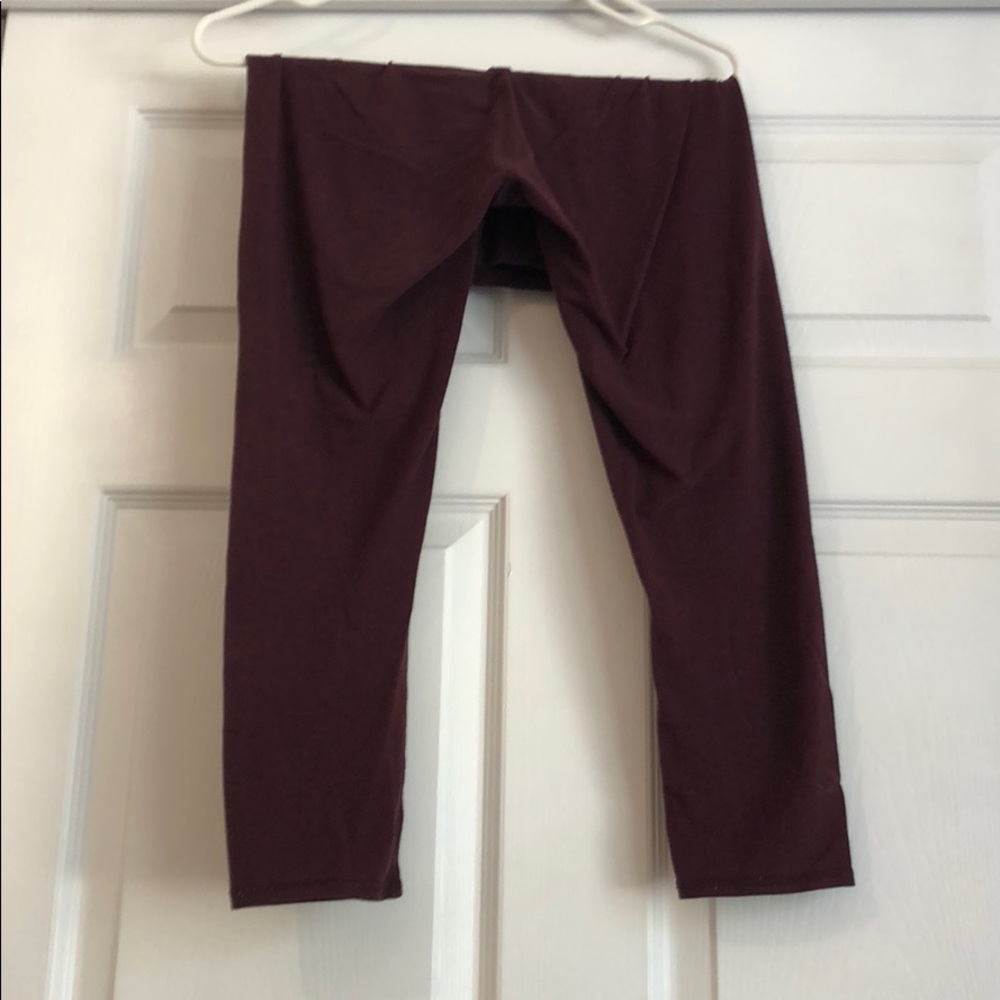 Purple/Maroon Lulu Lemon Leggings.